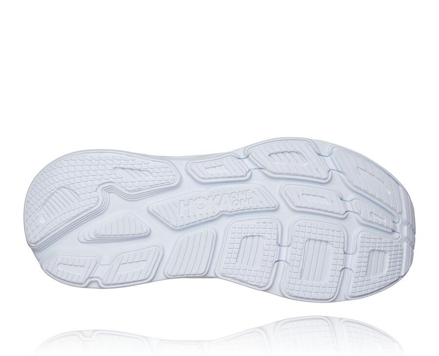 Hoka One One Mens Running Shoes - Bondi 7 - White - ZWAL47915